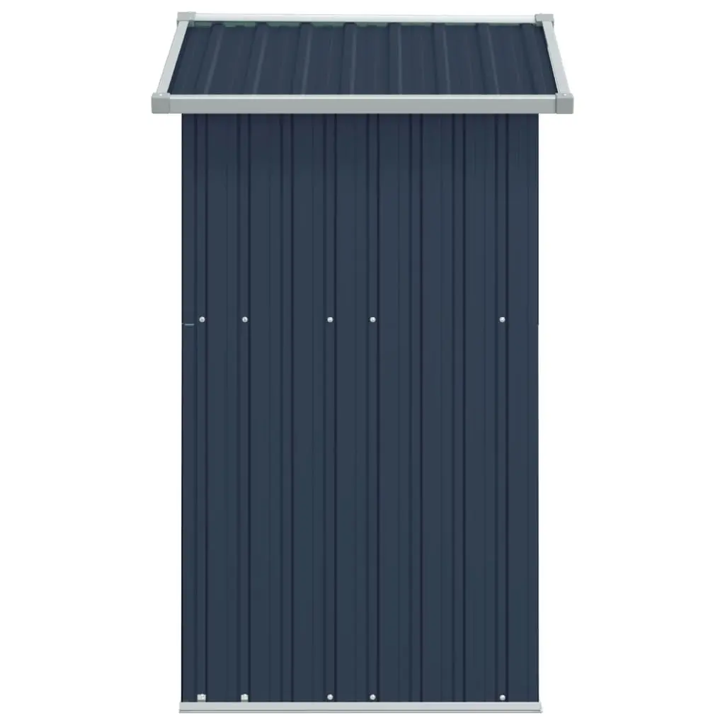 Garden Shed Anthracite 126x97.5x177 cm Galvanised Steel 316235