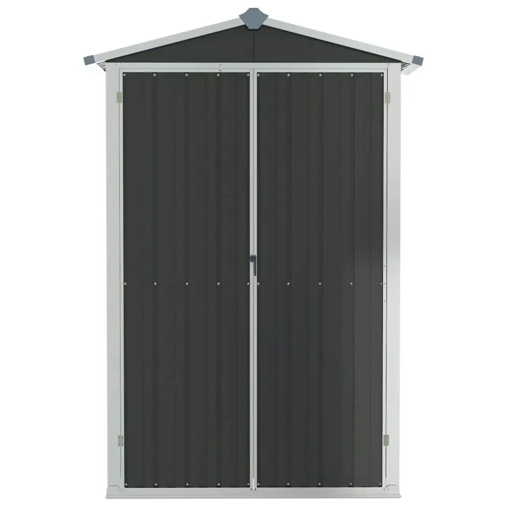 Garden Shed Anthracite 116x45x175 cm Galvanised Steel 46303