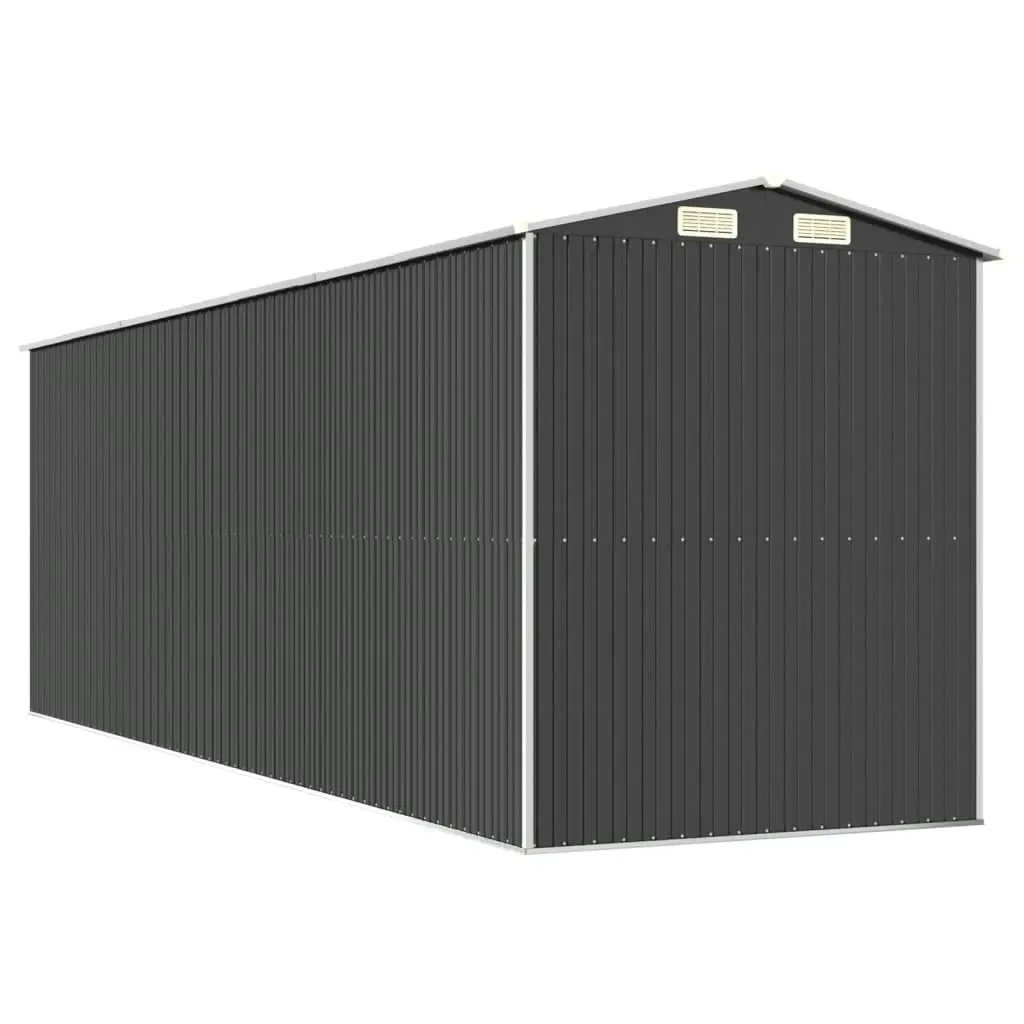 Garden Shed Anthracite 192x606x223 cm Galvanised Steel 3147454