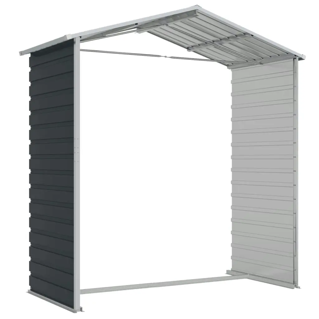 Garden Shed Anthracite 191x130x198 cm Galvanised Steel 3188253