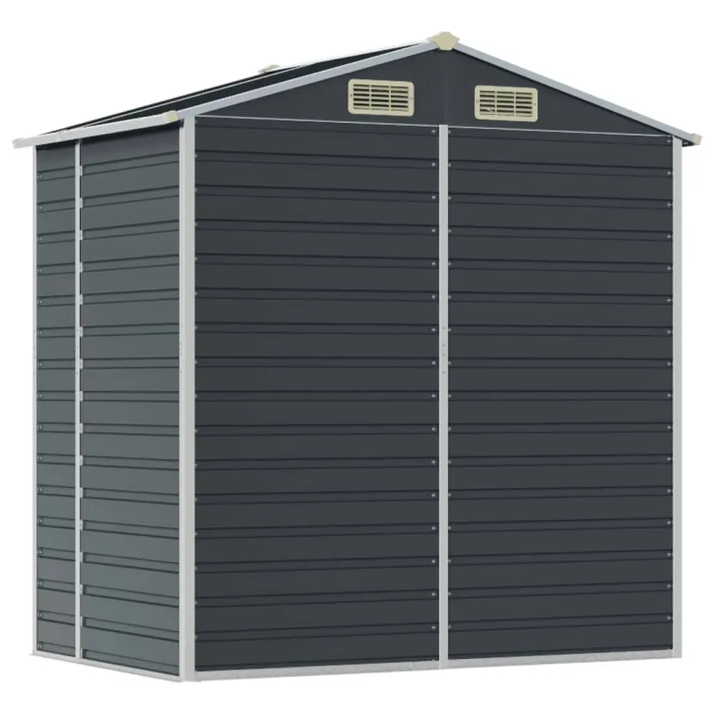 Garden Shed Anthracite 191x130x198 cm Galvanised Steel 3188253