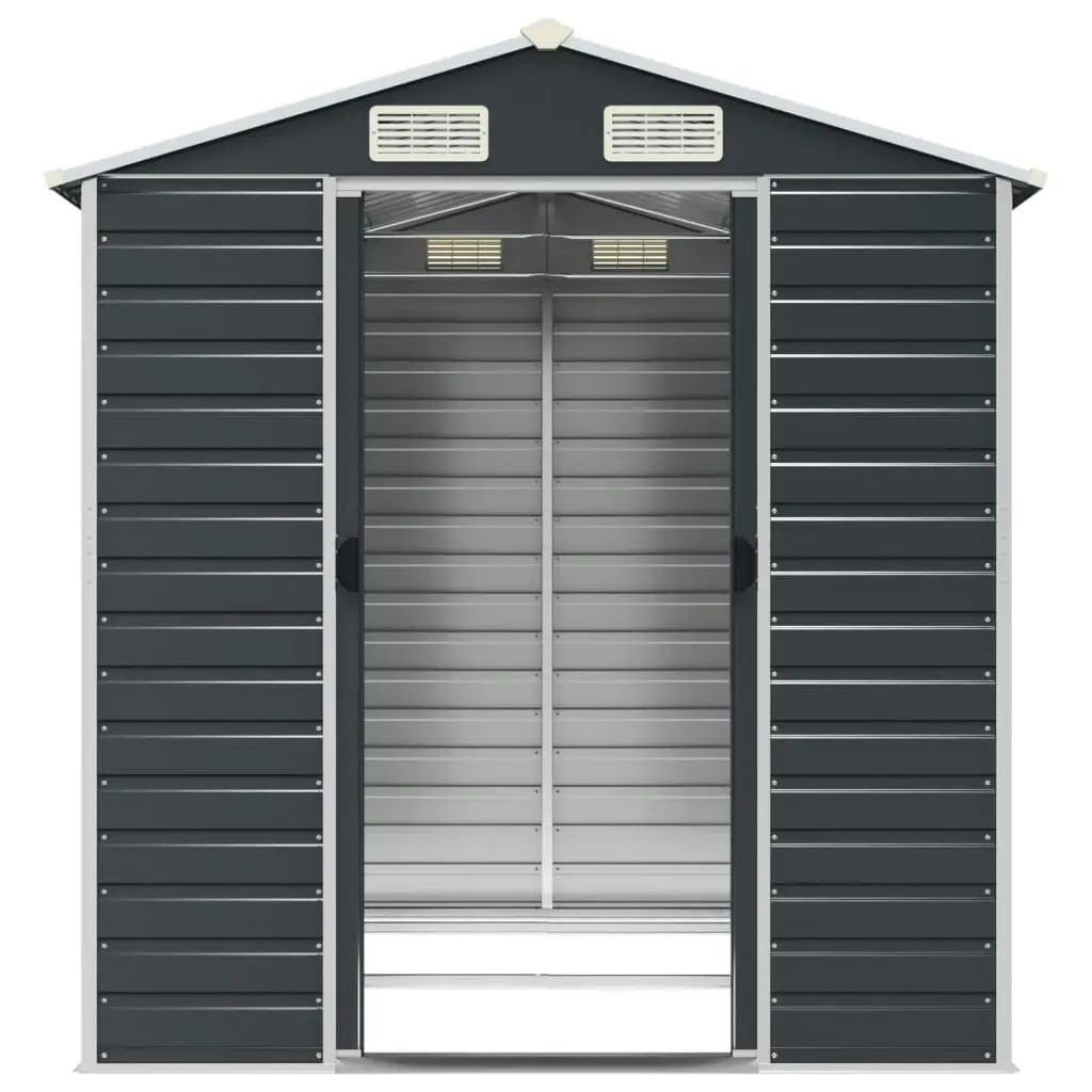 Garden Shed Anthracite 191x215x198 cm Galvanised Steel 3188254