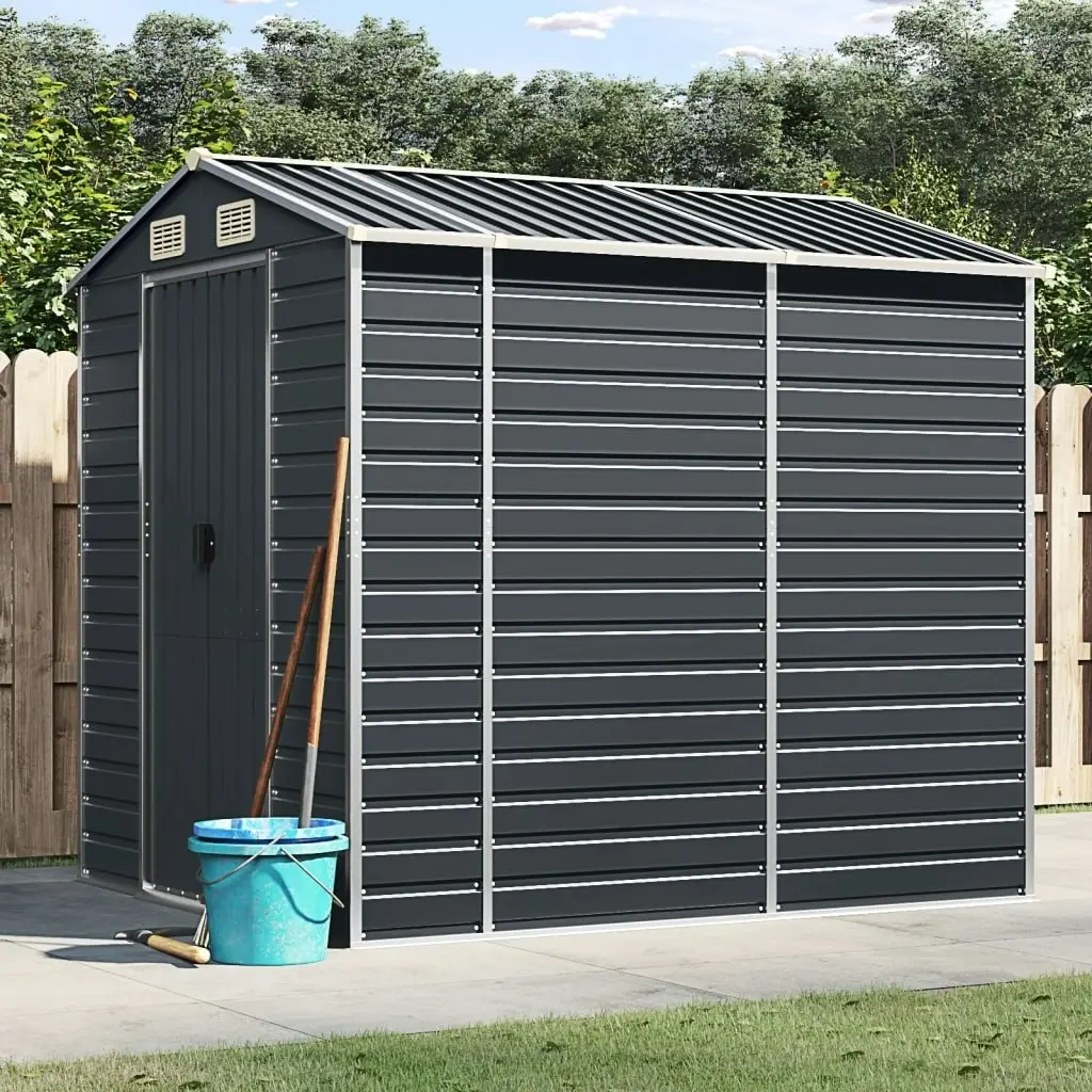 Garden Shed Anthracite 191x215x198 cm Galvanised Steel 3188254