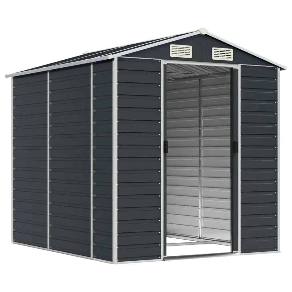 Garden Shed Anthracite 191x215x198 cm Galvanised Steel 3188254