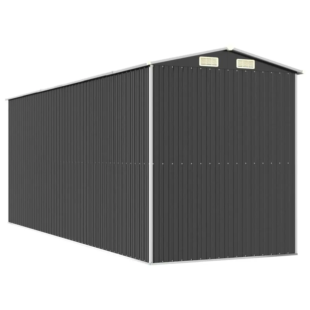 Garden Shed Anthracite 192x523x223 cm Galvanised Steel 3147453