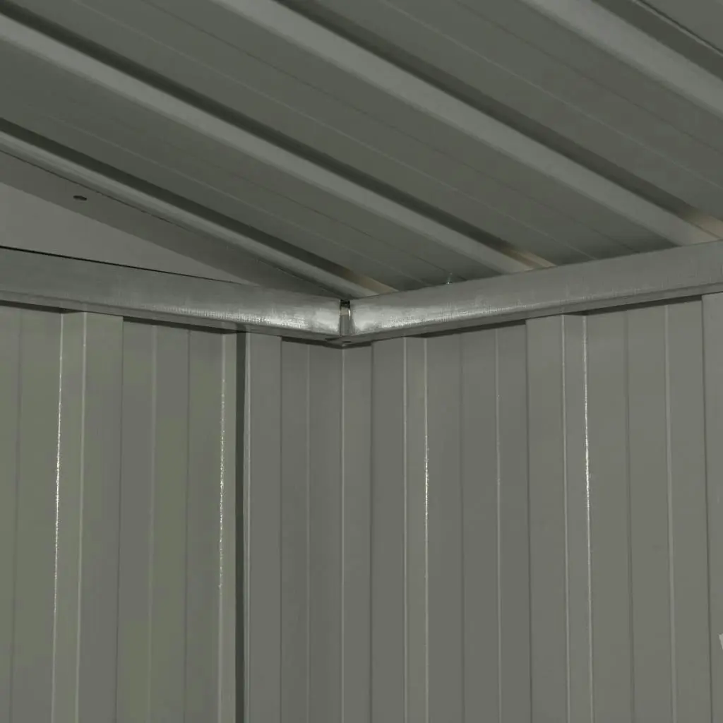 Garden Storage Shed Anthracite Steel 204x132x186 cm 47028