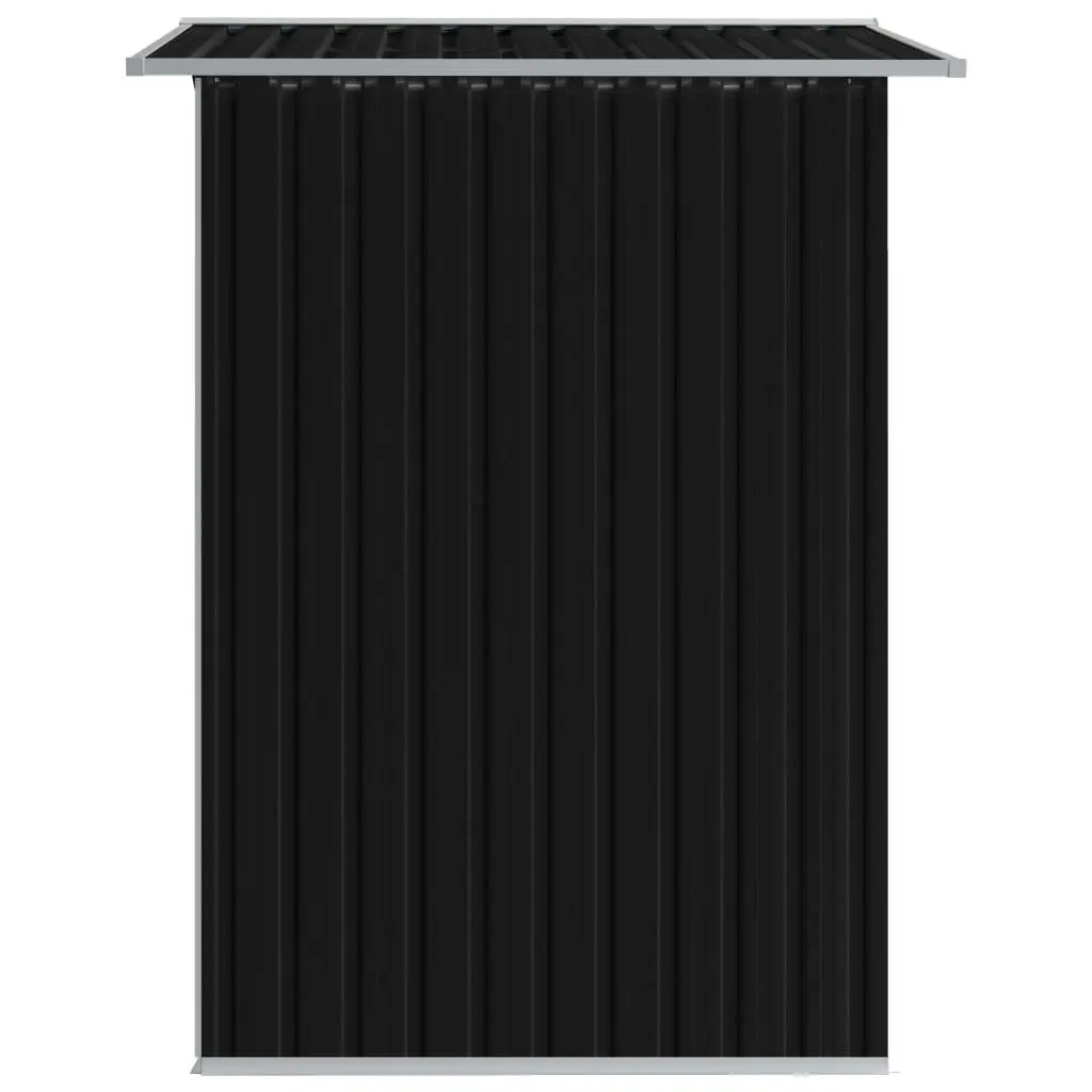 Garden Storage Shed Anthracite Steel 204x132x186 cm 47028