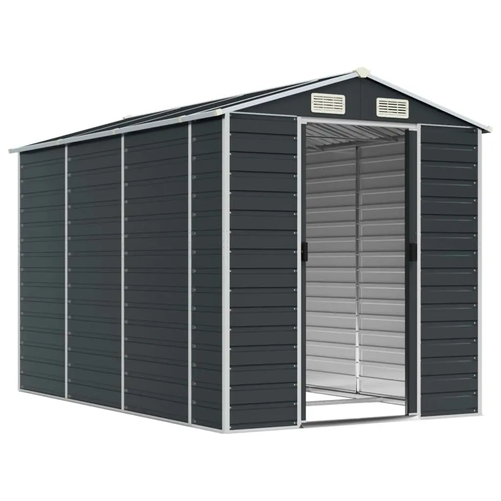 Garden Shed Anthracite 191x300x198 cm Galvanised Steel 3188255