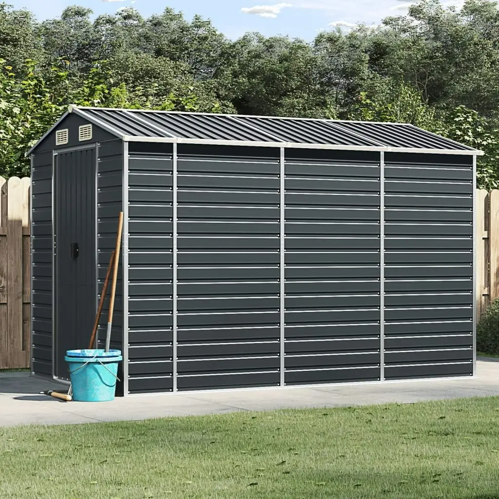 Garden Shed Anthracite 191x300x198 cm Galvanised Steel 3188255