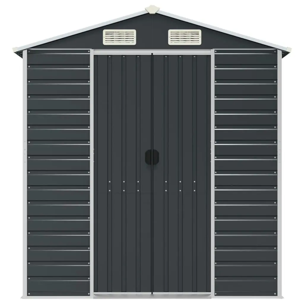 Garden Shed Anthracite 191x300x198 cm Galvanised Steel 3188255