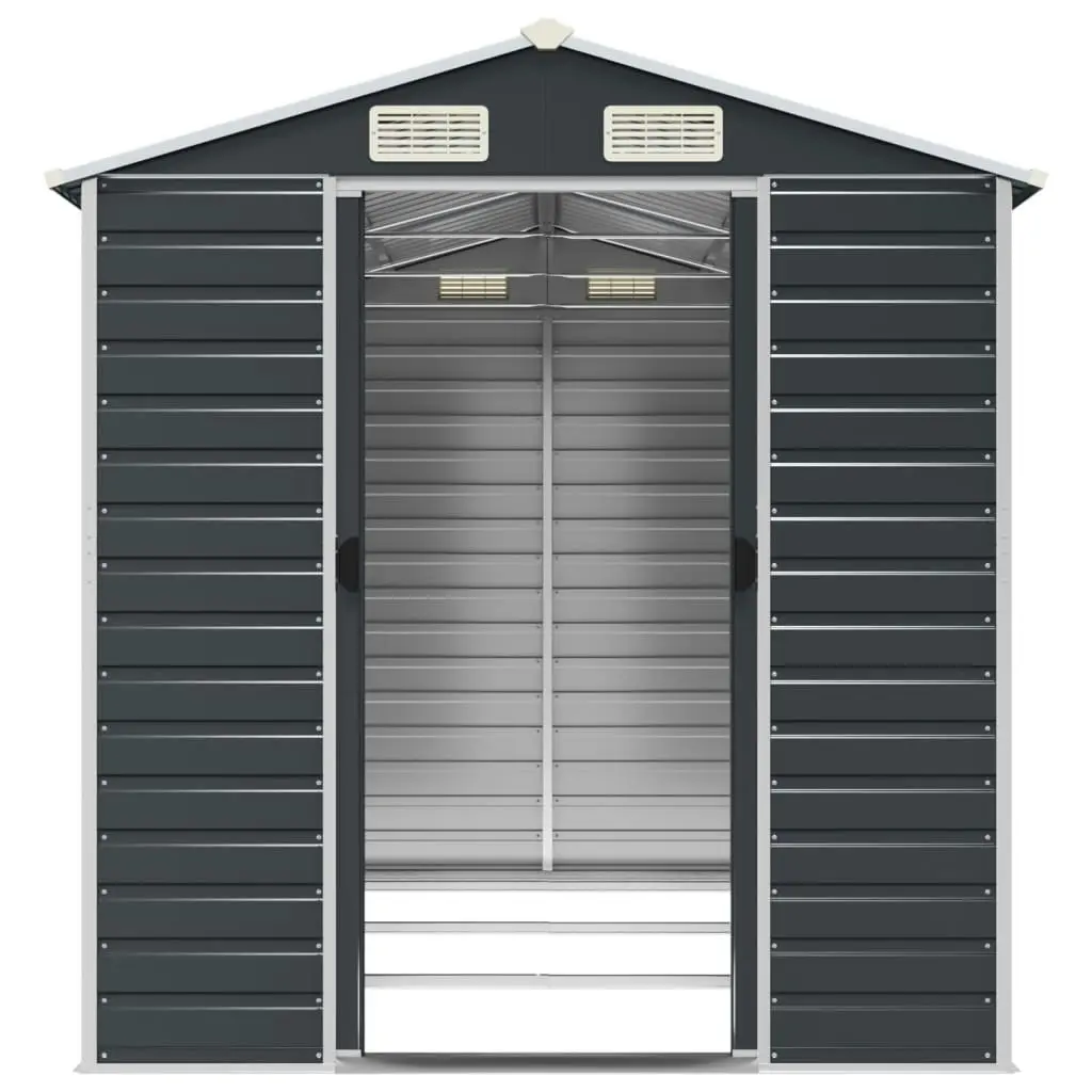 Garden Shed Anthracite 191x300x198 cm Galvanised Steel 3188255