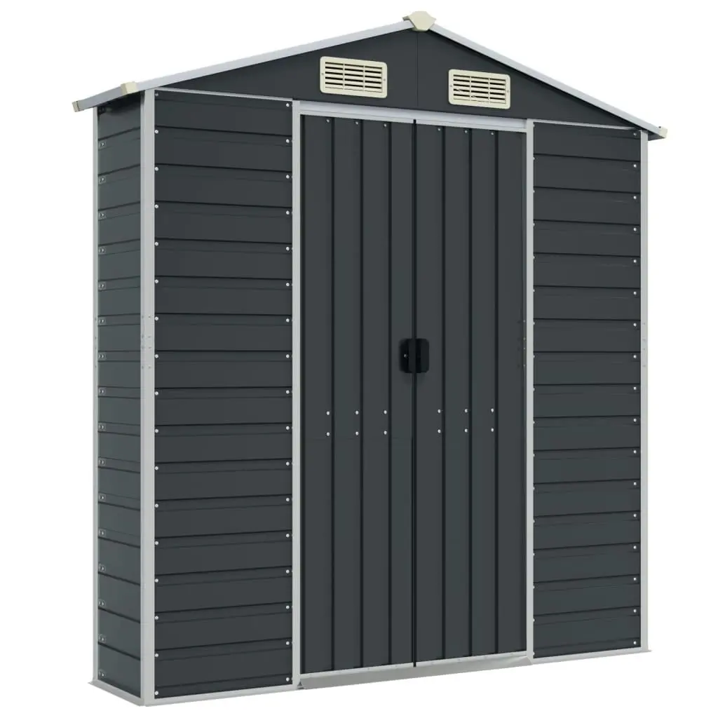 Garden Shed Anthracite 191x300x198 cm Galvanised Steel 3188255