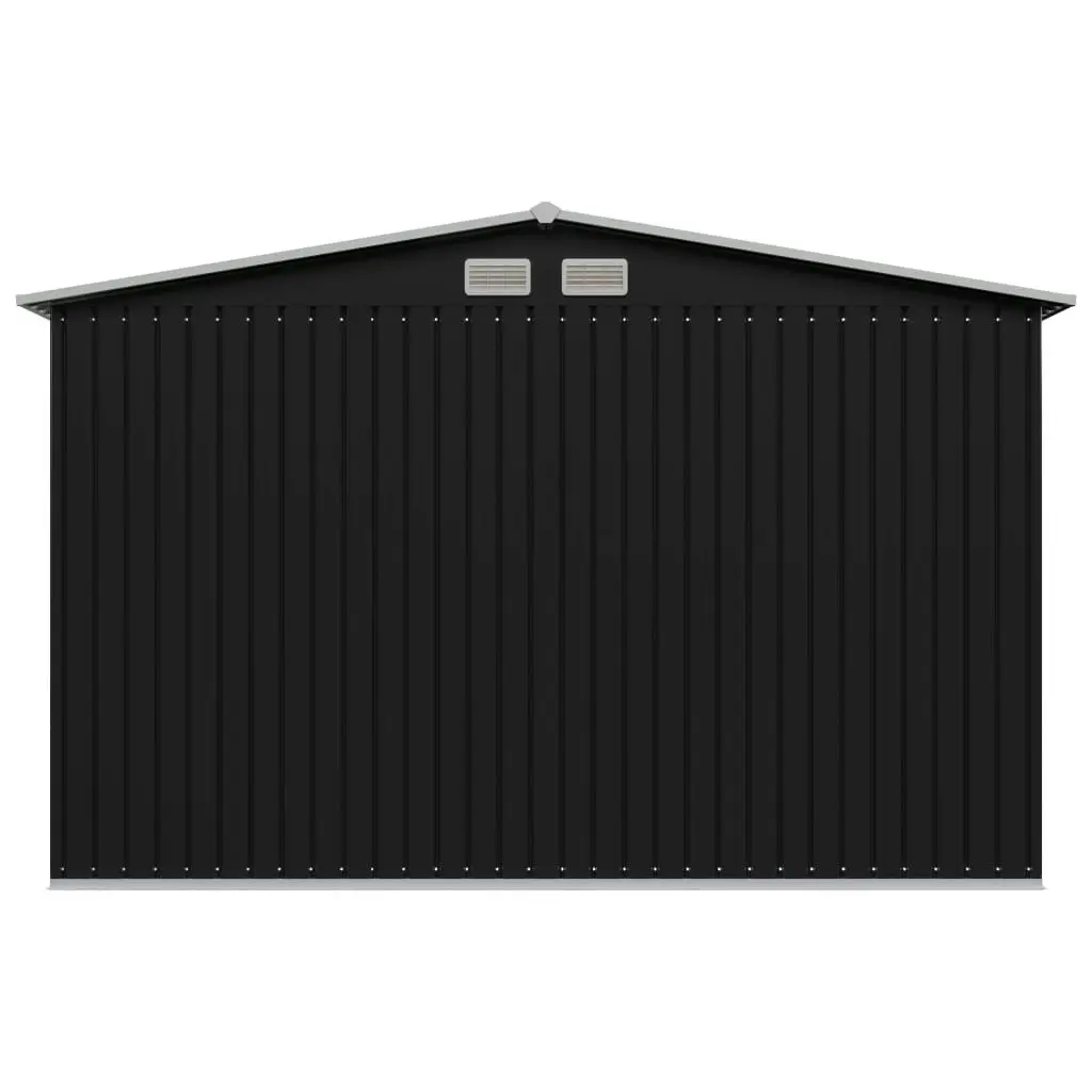 Garden Storage Shed Anthracite Steel 257x205x178 cm 47030