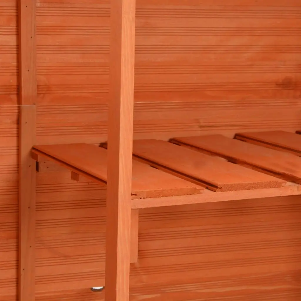 Garden Storage Shed 128x42x91 cm Wood 170650