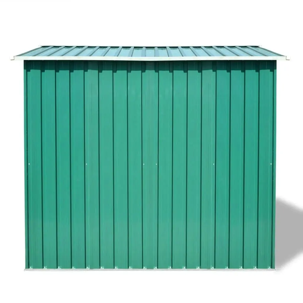 Garden Storage Shed Green Metal 257x205x178 cm 42910