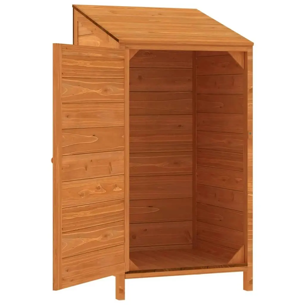 Garden Shed Brown 55x52x112 cm Solid Wood Fir 152181