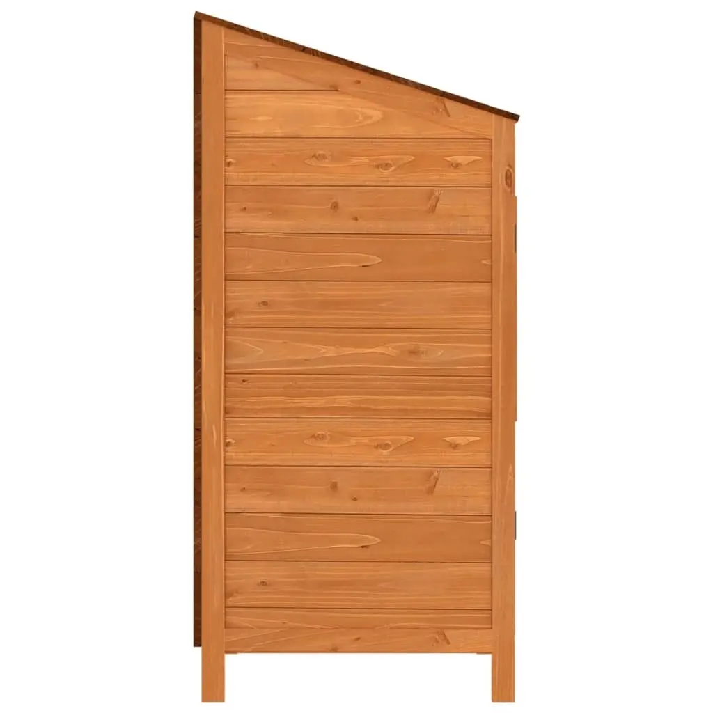 Garden Shed Brown 55x52x112 cm Solid Wood Fir 152181