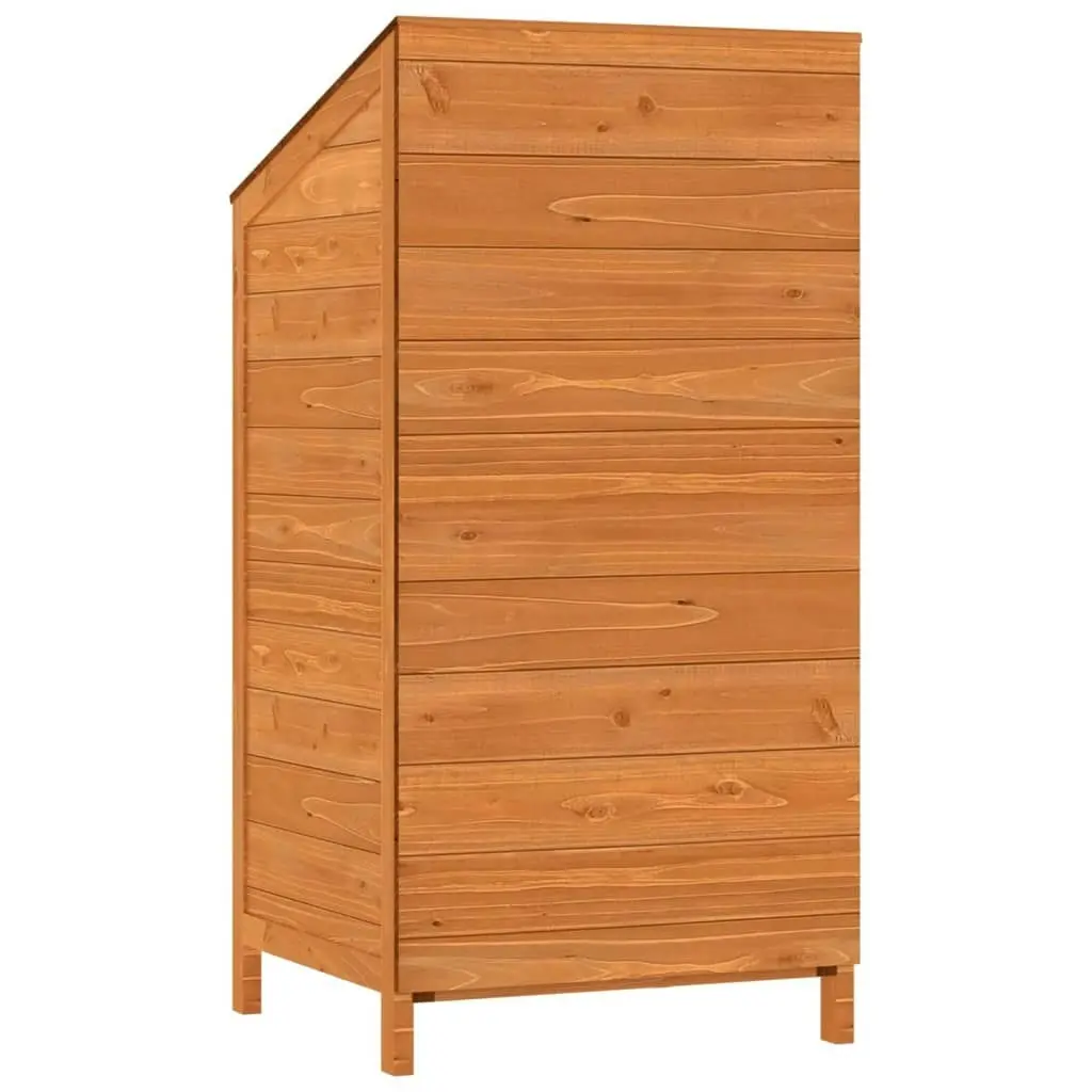 Garden Shed Brown 55x52x112 cm Solid Wood Fir 152181