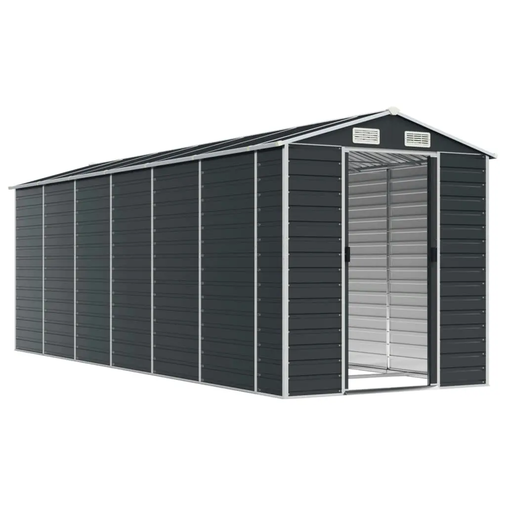 Garden Shed Anthracite 191x555x198 cm Galvanised Steel 3188258