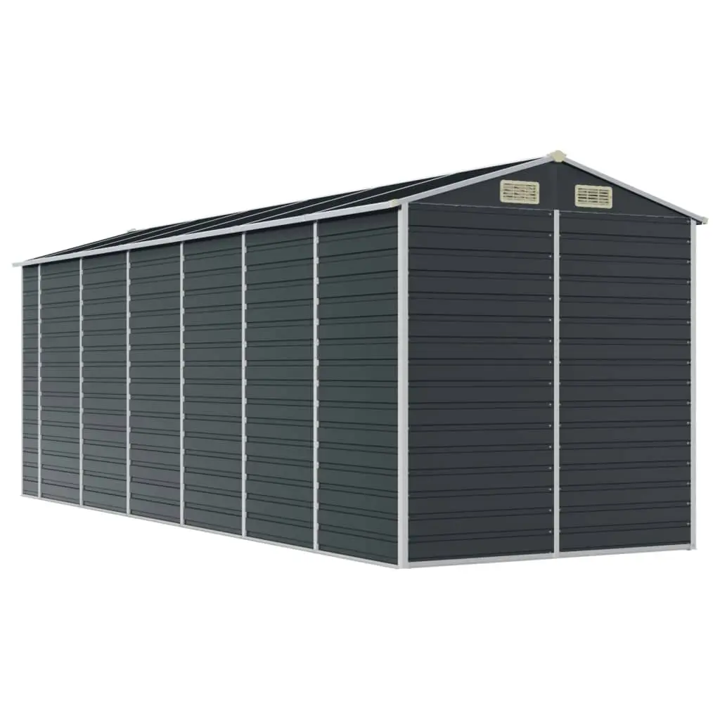 Garden Shed Anthracite 191x555x198 cm Galvanised Steel 3188258