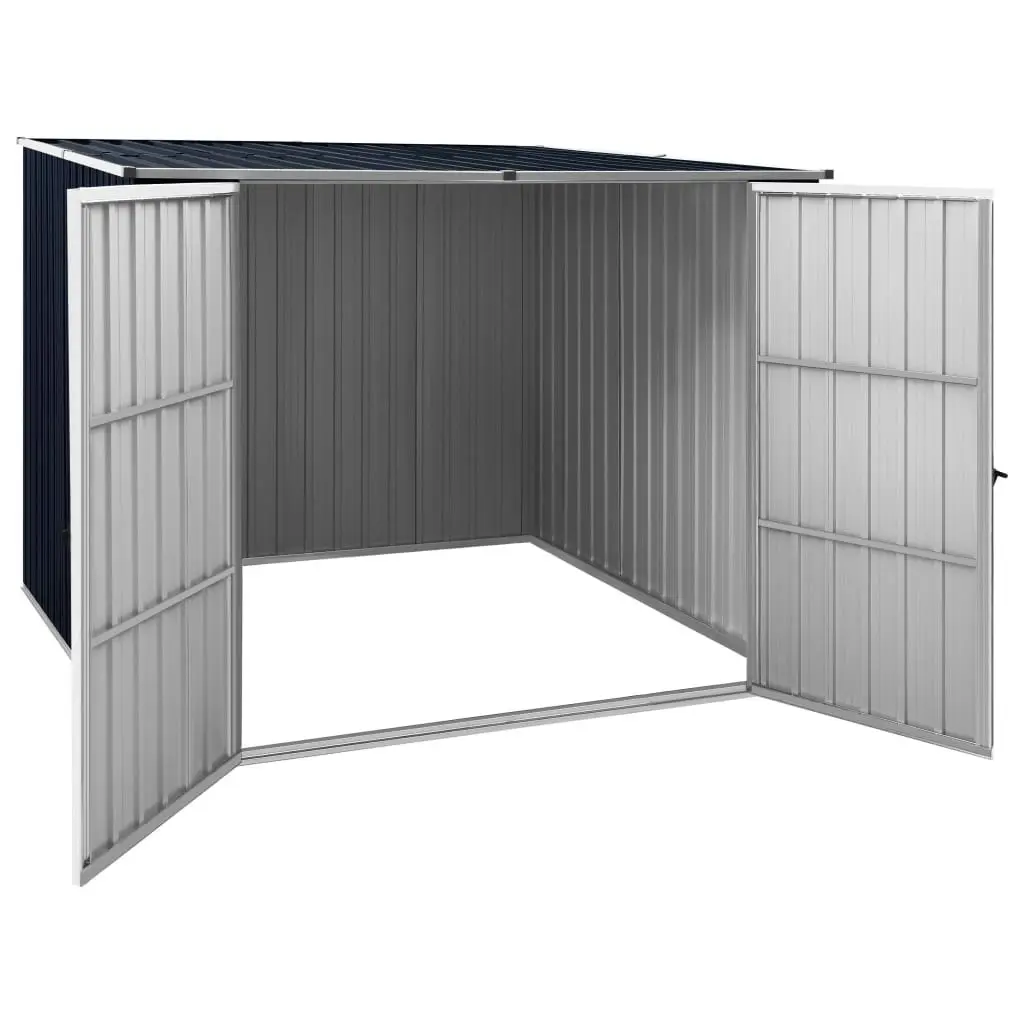 Garden Shed Anthracite 195x198x159 cm Galvanised Steel 46255