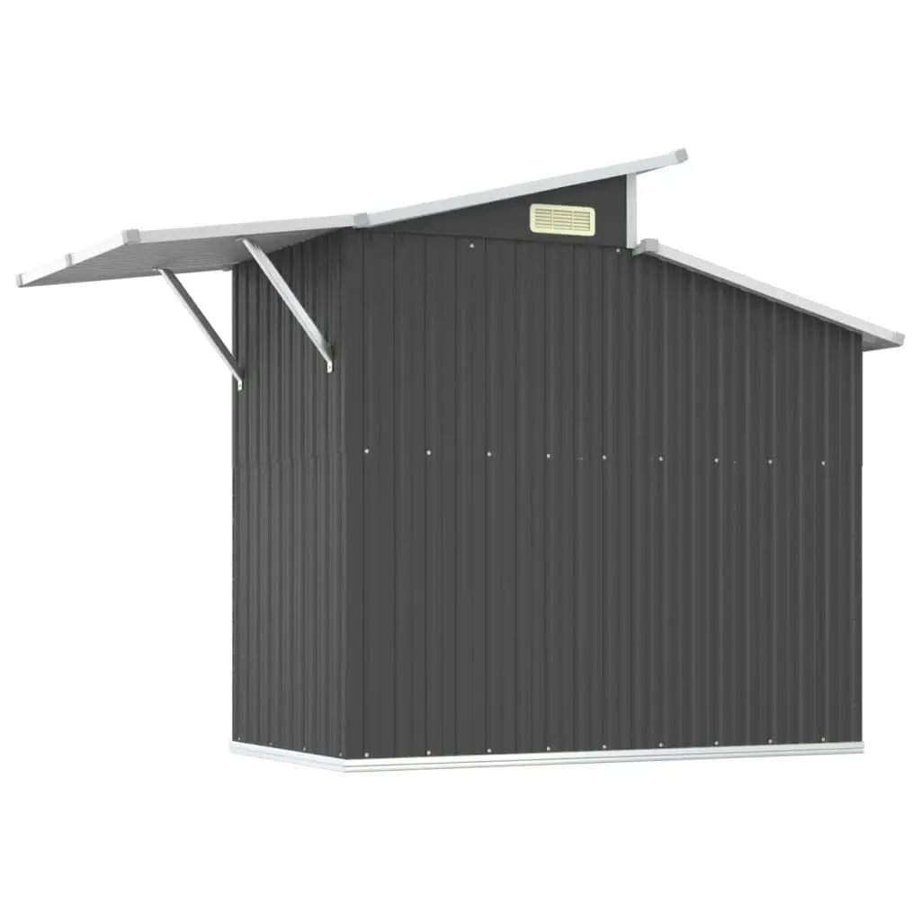 Garden Shed Anthracite 270x130x208.5 cm Galvanised Steel 316244