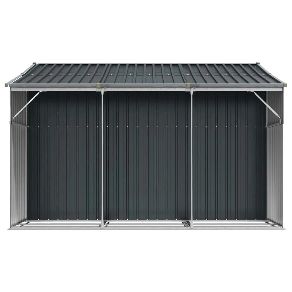 Garden Shed Anthracite 277x279x179 cm Galvanised Steel 3188293