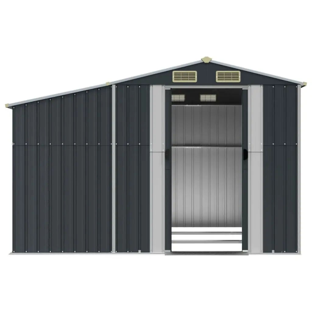 Garden Shed Anthracite 277x279x179 cm Galvanised Steel 3188293