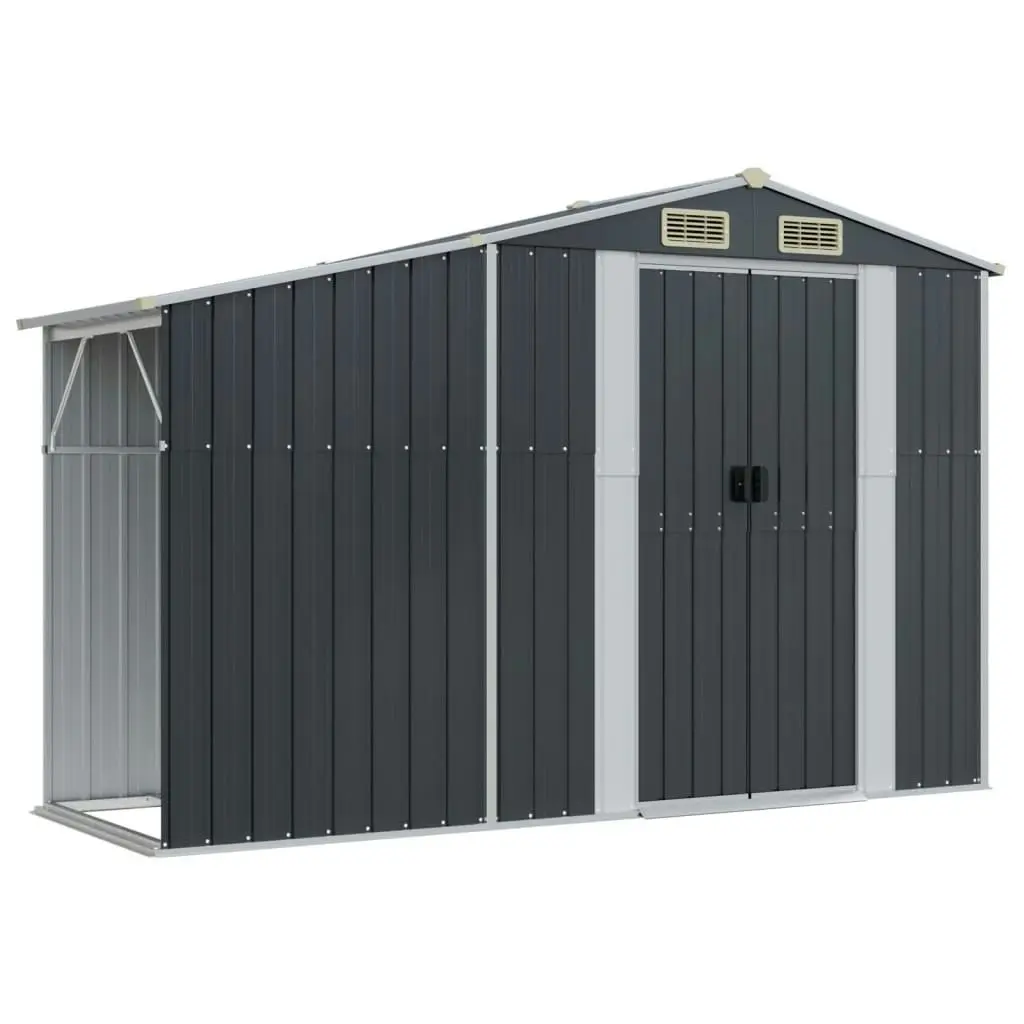 Garden Shed Anthracite 277x279x179 cm Galvanised Steel 3188293