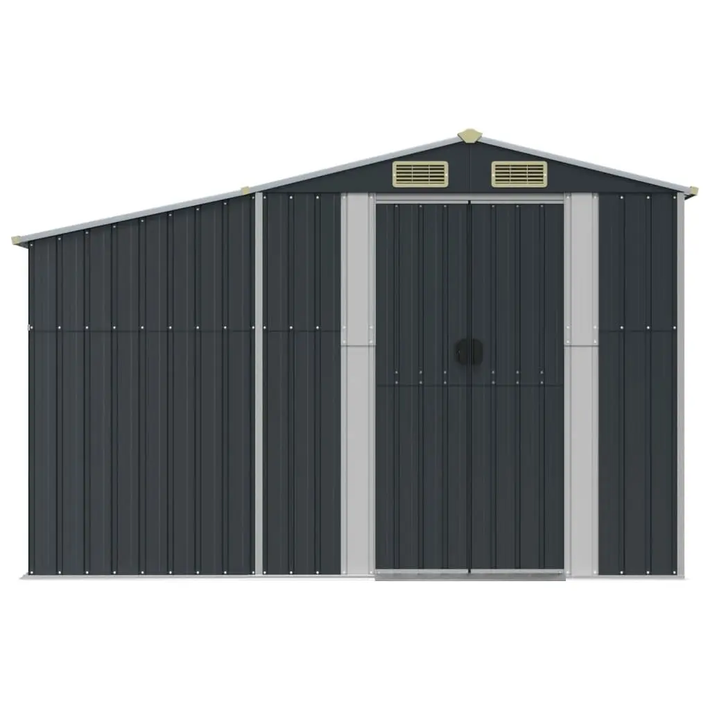 Garden Shed Anthracite 277x279x179 cm Galvanised Steel 3188293