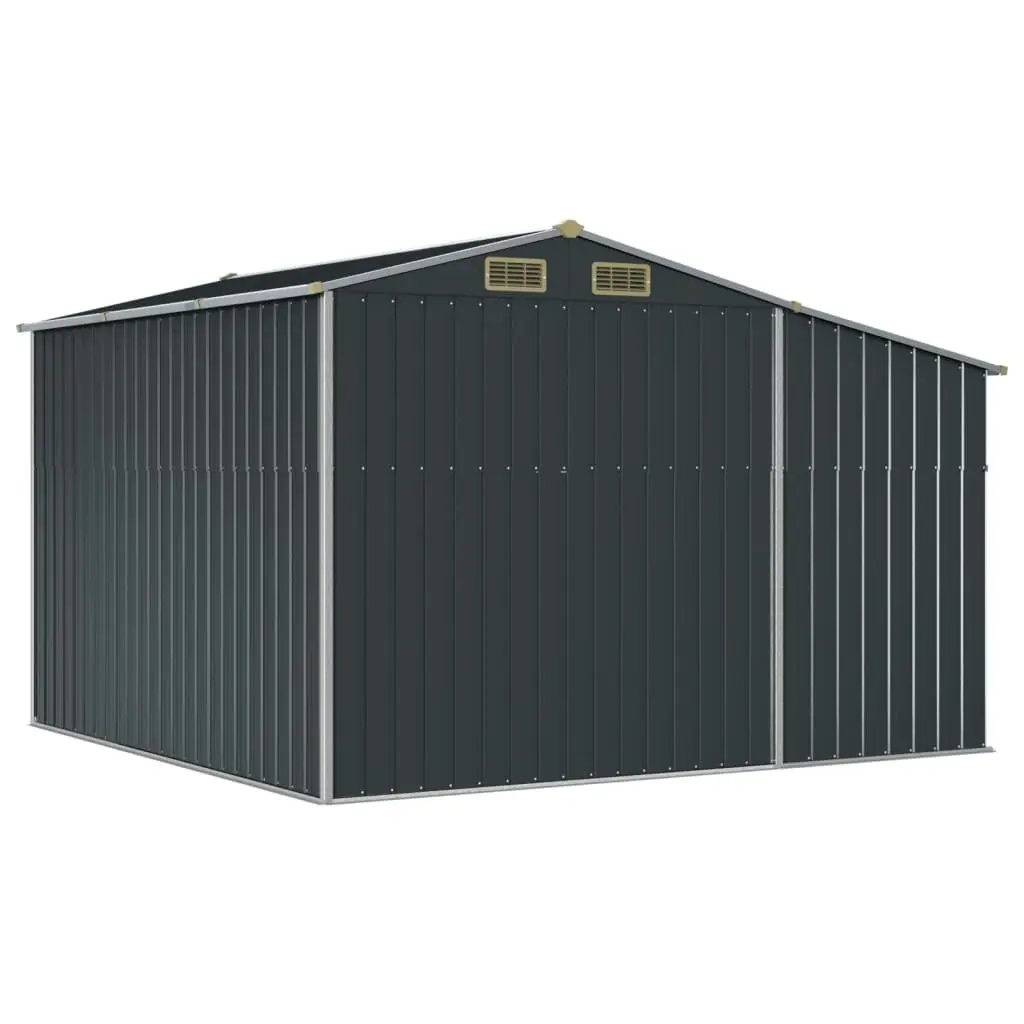 Garden Shed Anthracite 277x279x179 cm Galvanised Steel 3188293