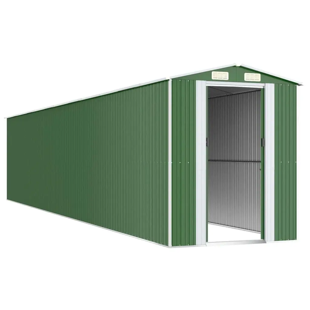 Garden Shed Green 192x1021x223 cm Galvanised Steel 3147437