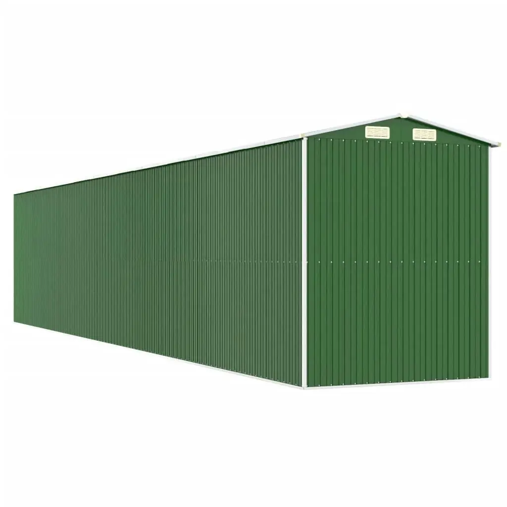 Garden Shed Green 192x1021x223 cm Galvanised Steel 3147437