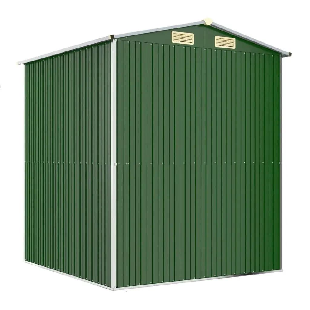 Garden Shed Green 192x191x223 cm Galvanised Steel 3147427