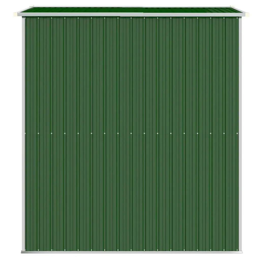 Garden Shed Green 192x191x223 cm Galvanised Steel 3147427