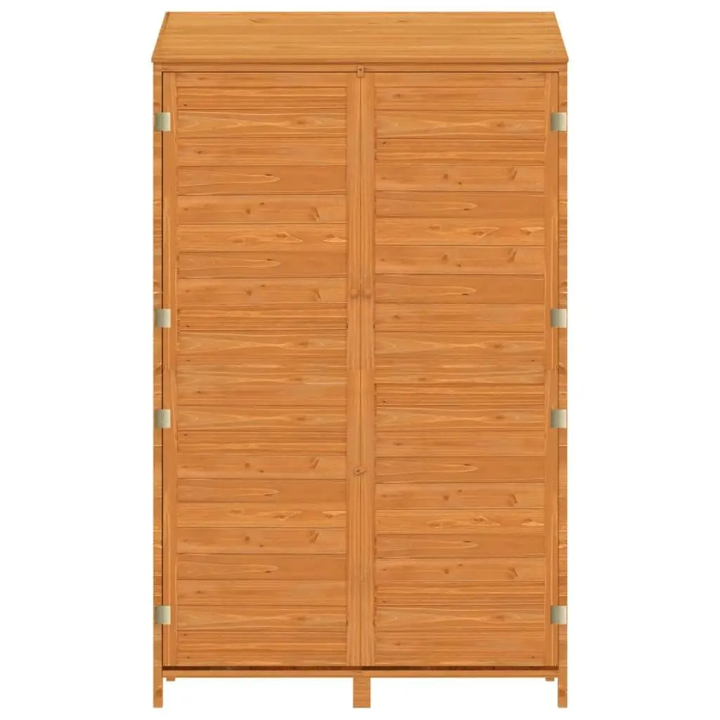 Garden Shed Brown 102x52x174.5 cm Solid Wood Fir 152193