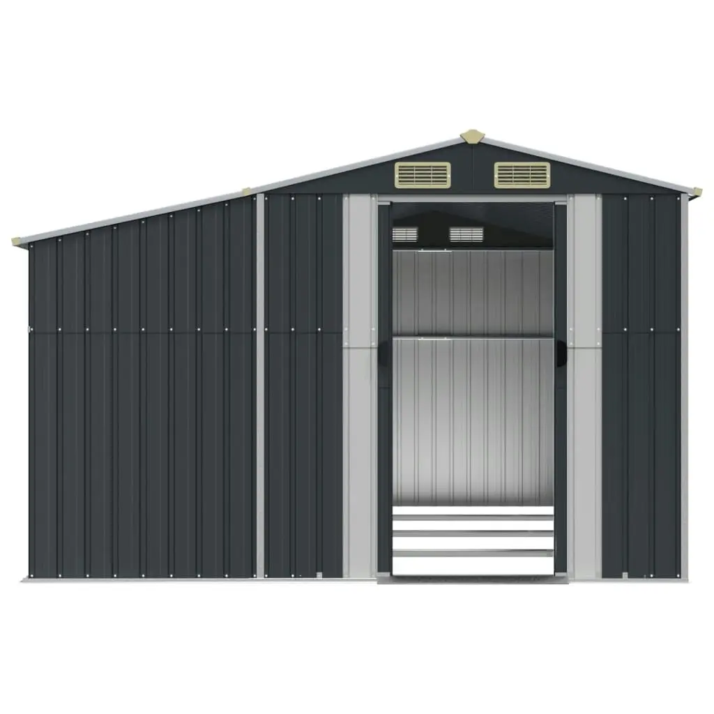 Garden Shed Anthracite 277x365.5x179 cm Galvanised Steel 3188294