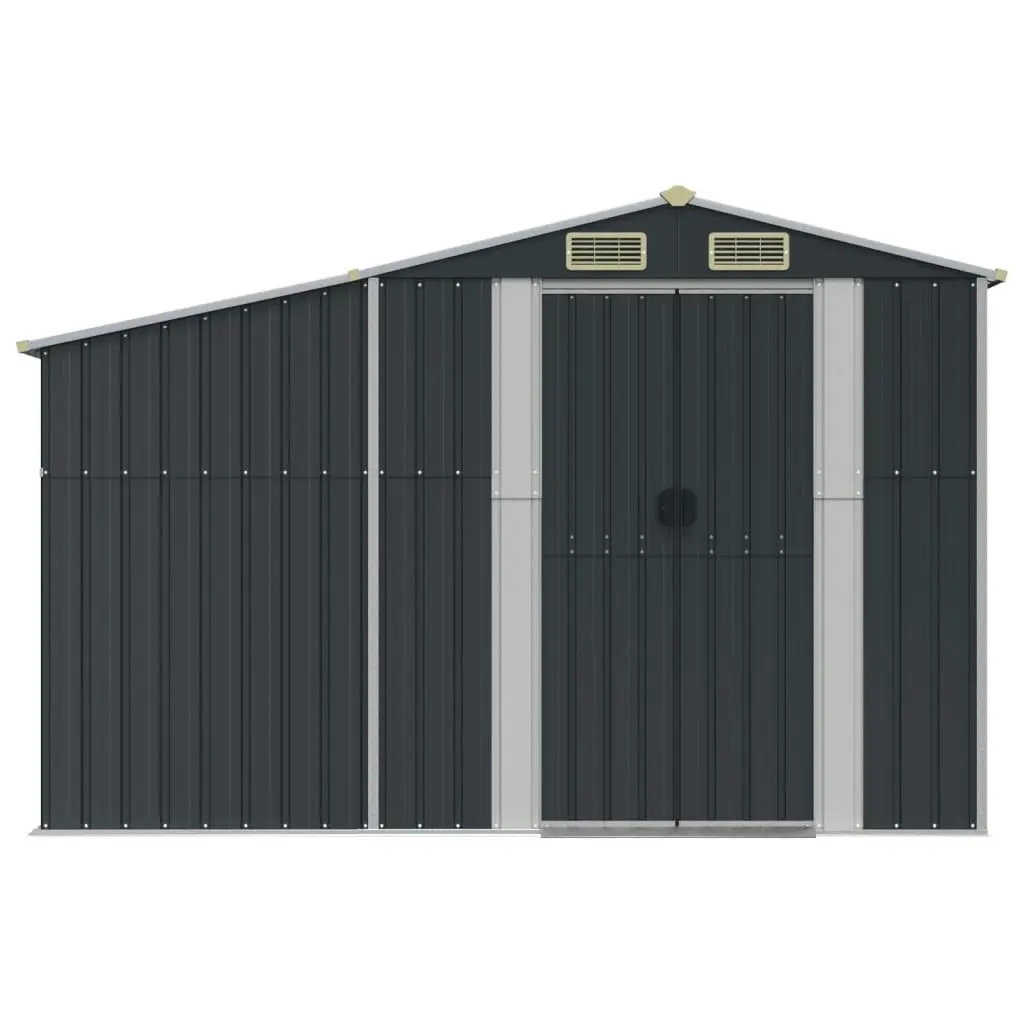 Garden Shed Anthracite 277x365.5x179 cm Galvanised Steel 3188294