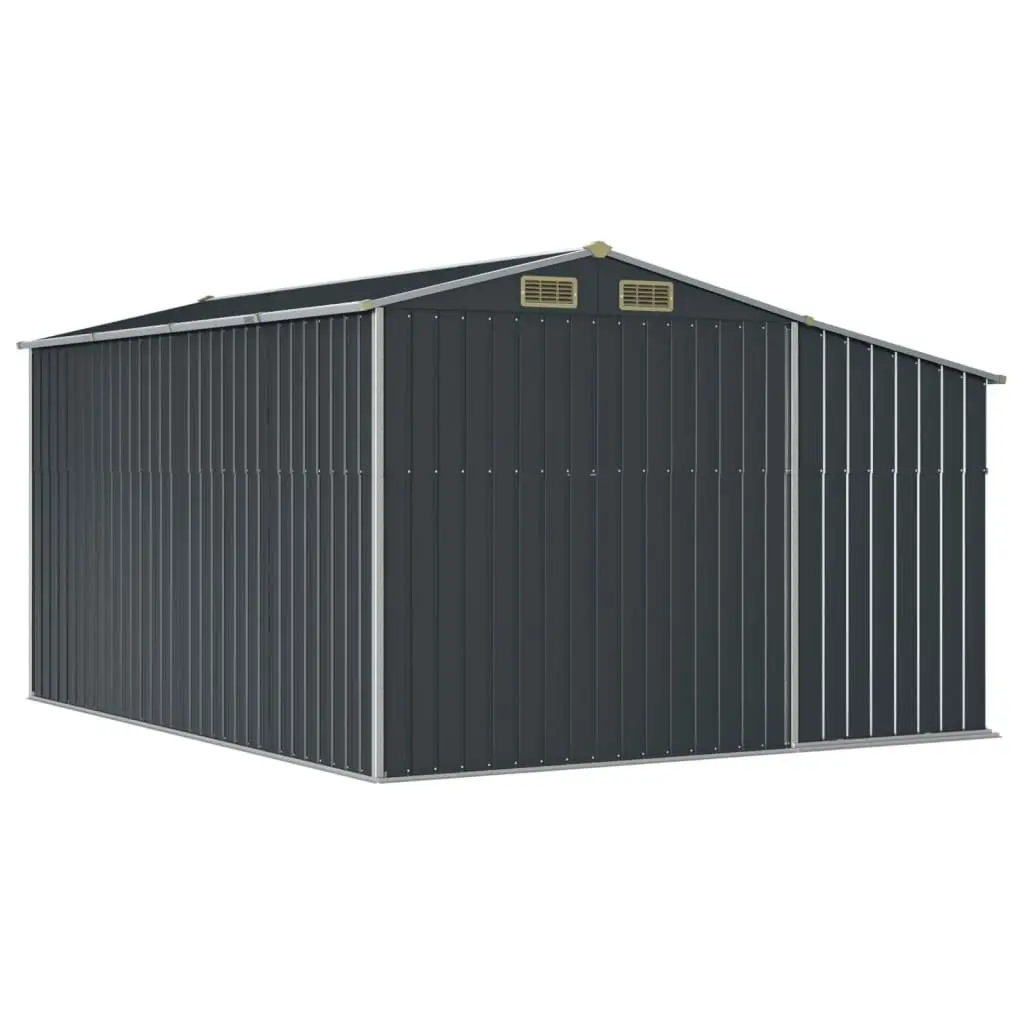 Garden Shed Anthracite 277x365.5x179 cm Galvanised Steel 3188294