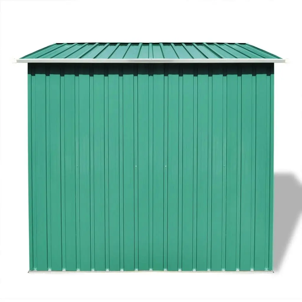 Garden Shed Green Metal 42908