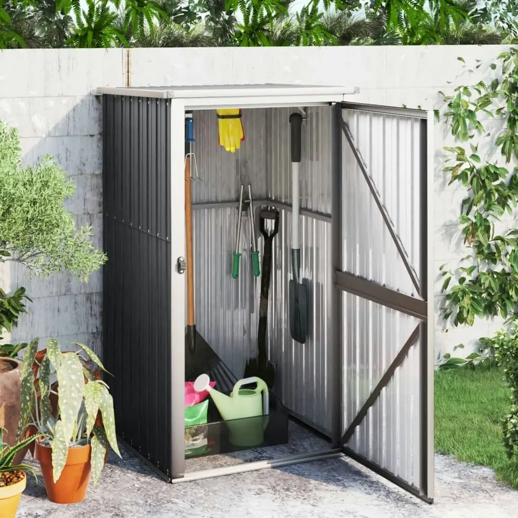 Garden Tool Shed Anthracite 88x89x161 cm Galvanised Steel 316207