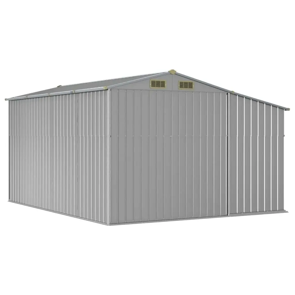 Garden Shed Grey 277x365.5x179 cm Galvanised Steel 3188291