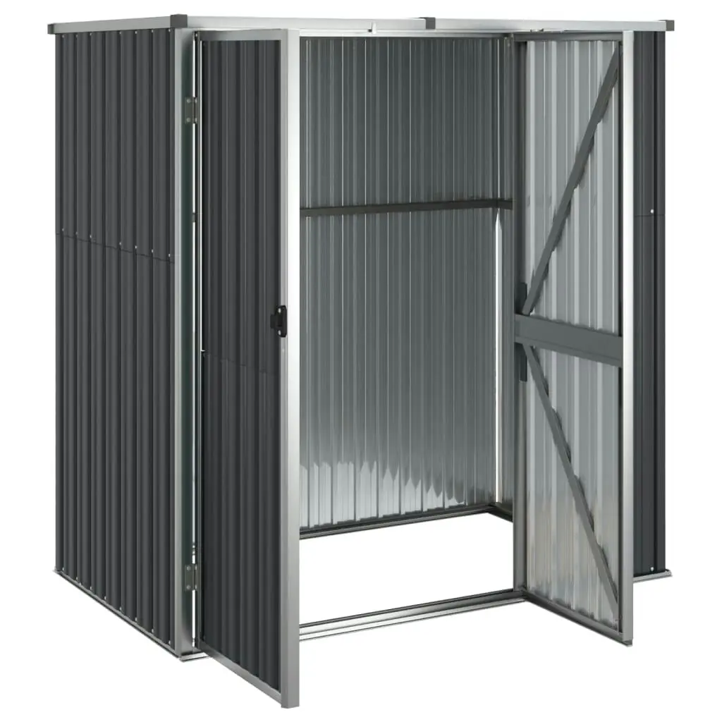 Garden Tool Shed Anthracite 161x89x161 cm Galvanised Steel 316211