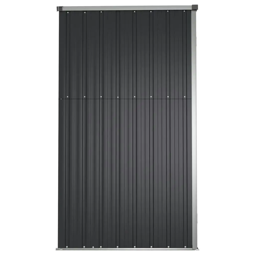 Garden Tool Shed Anthracite 161x89x161 cm Galvanised Steel 316211