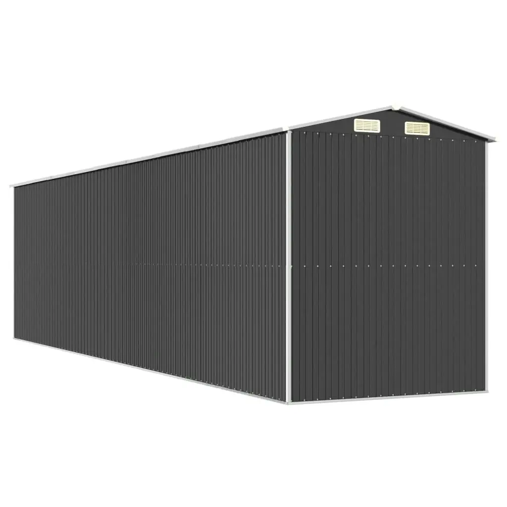 Garden Shed Anthracite 192x772x223 cm Galvanised Steel 3147456