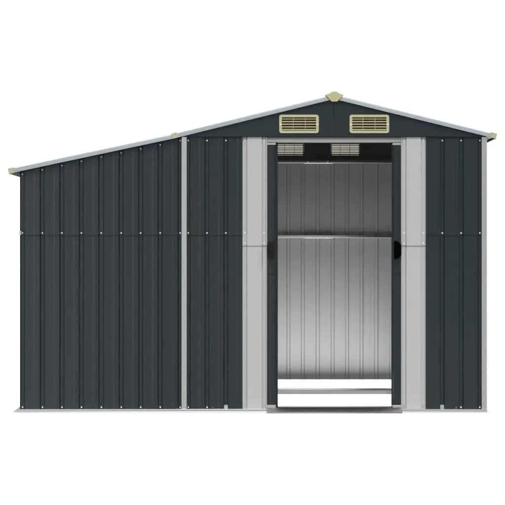 Garden Shed Anthracite 277x192.5x179 cm Galvanised Steel 3188292