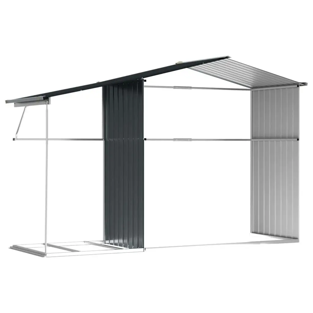 Garden Shed Anthracite 277x192.5x179 cm Galvanised Steel 3188292