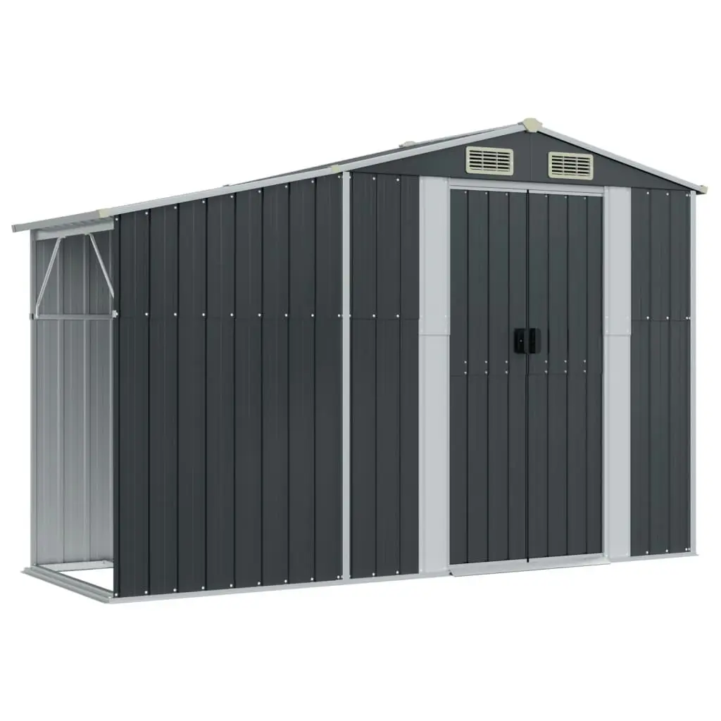 Garden Shed Anthracite 277x192.5x179 cm Galvanised Steel 3188292