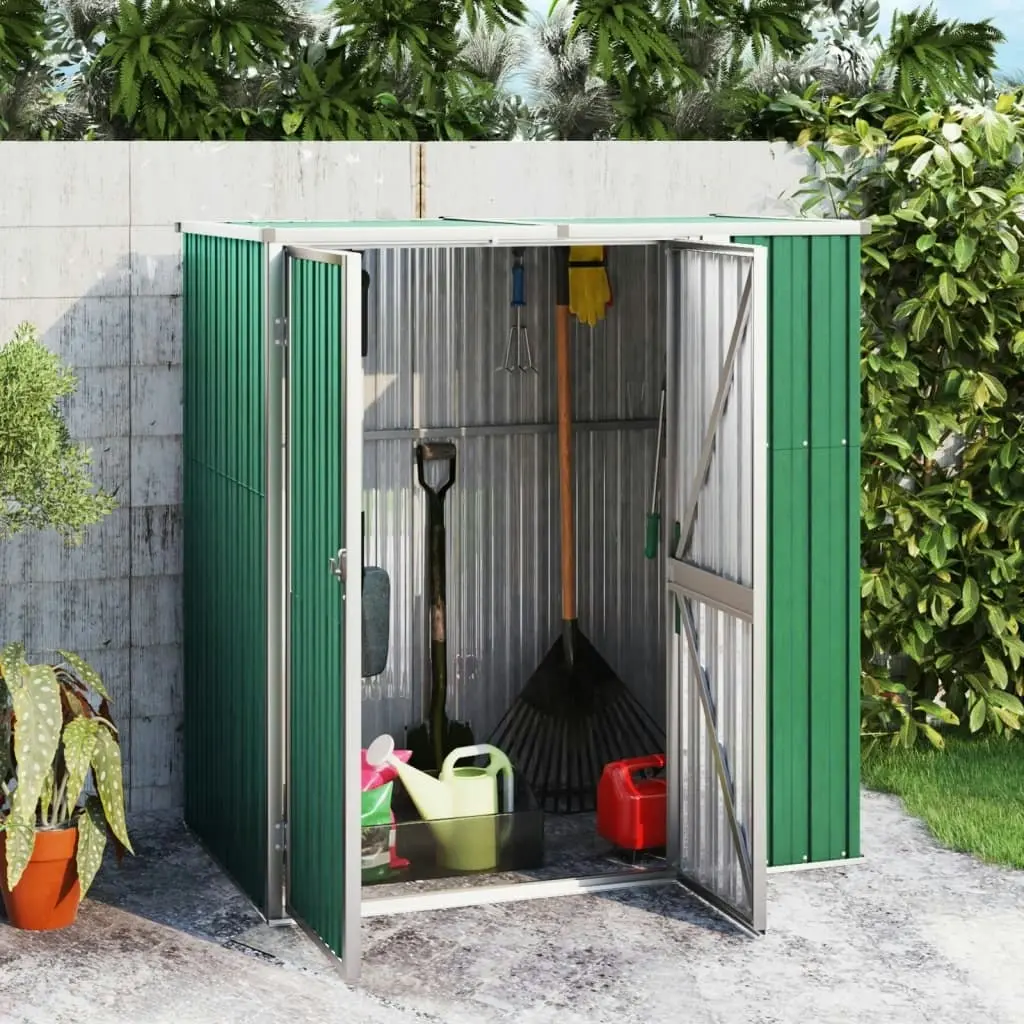 Garden Tool Shed Green 161x89x161 cm Galvanised Steel 316209