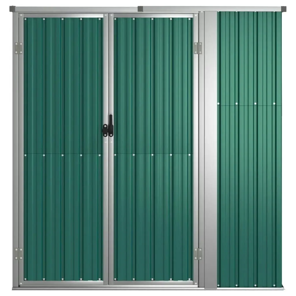 Garden Tool Shed Green 161x89x161 cm Galvanised Steel 316209